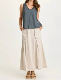Xcvi - Mazie Linen V-neck Tank