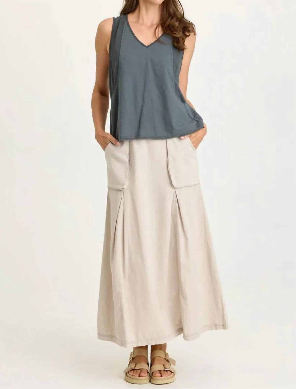 Xcvi - Mazie Linen V-neck Tank