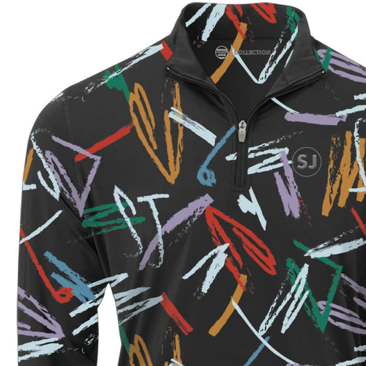 Swingjuice - Men's Golf Strokes Quarter Zip Sweatshirt