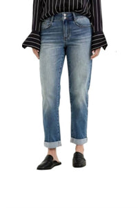 Judy Blue - Double Button Cool Denim Boyfriend Jeans