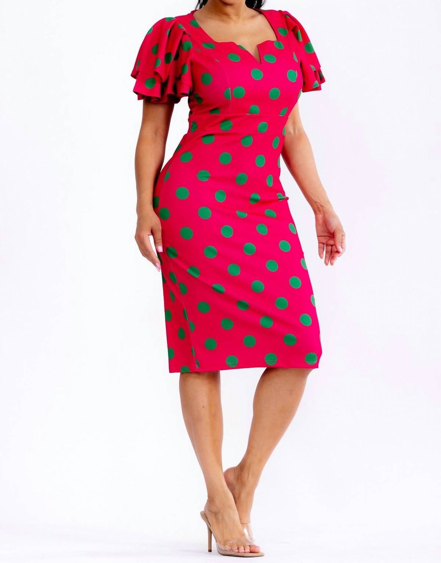 Karen T Design - Polka Dots Midi Dress
