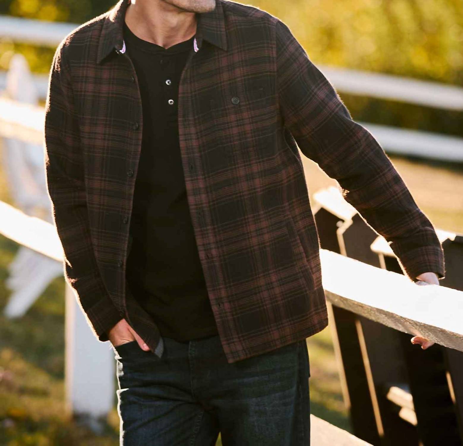 Flags & Anthem - Westchester Brushed Waffle Shirt Jacket