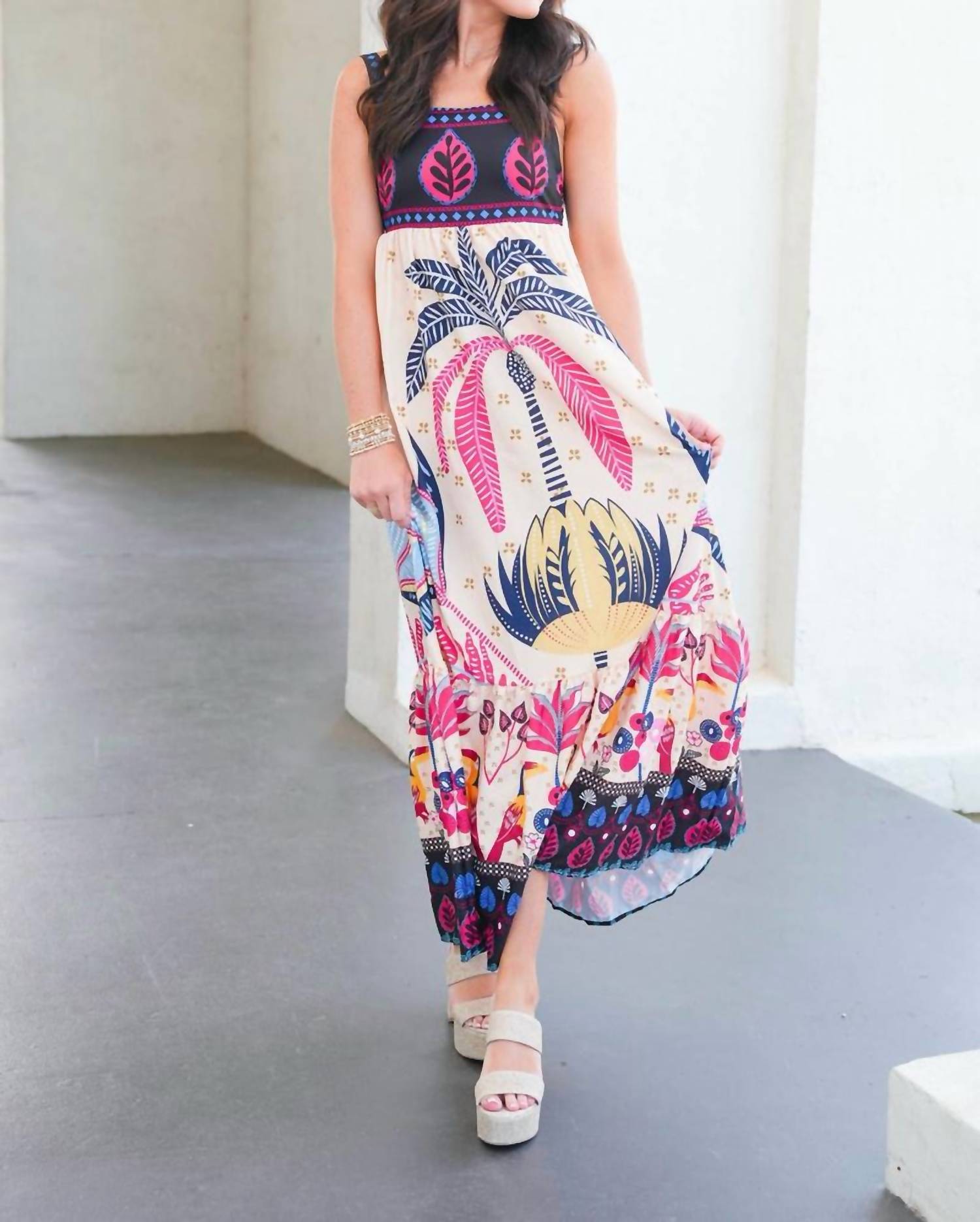 Sundayup - Tropical Getaway Maxi Dress
