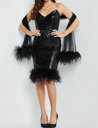 Jovani - Sequin Fitted Dress