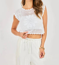 Sadie & Sage - Open Field Crochet Top