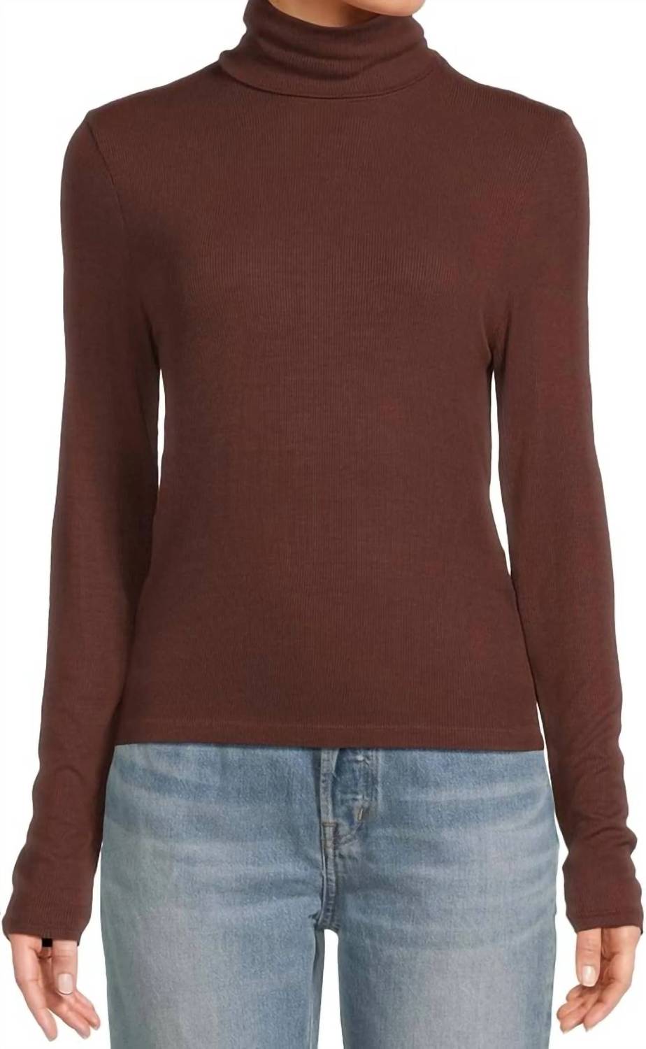 Michael Stars - Martha Turtleneck Ruched Sides Sweater