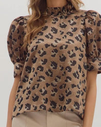 Entro - Short Puff Sleeve Top