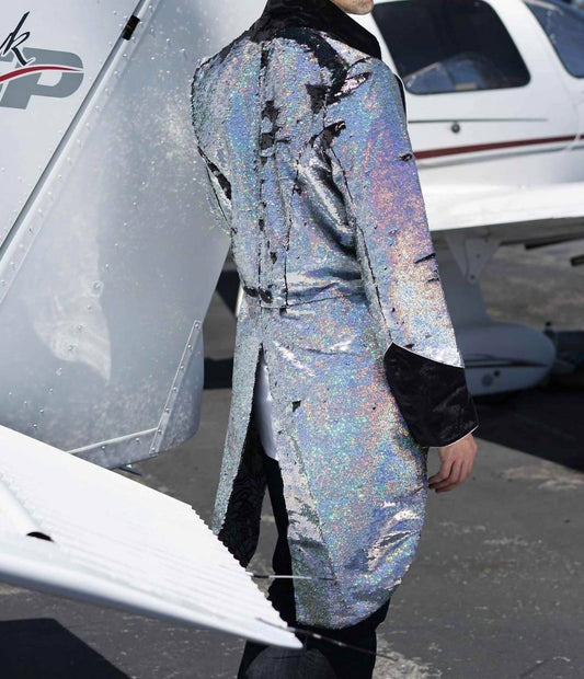 Love Khaos - Tuxedo Sequin Tailcoat