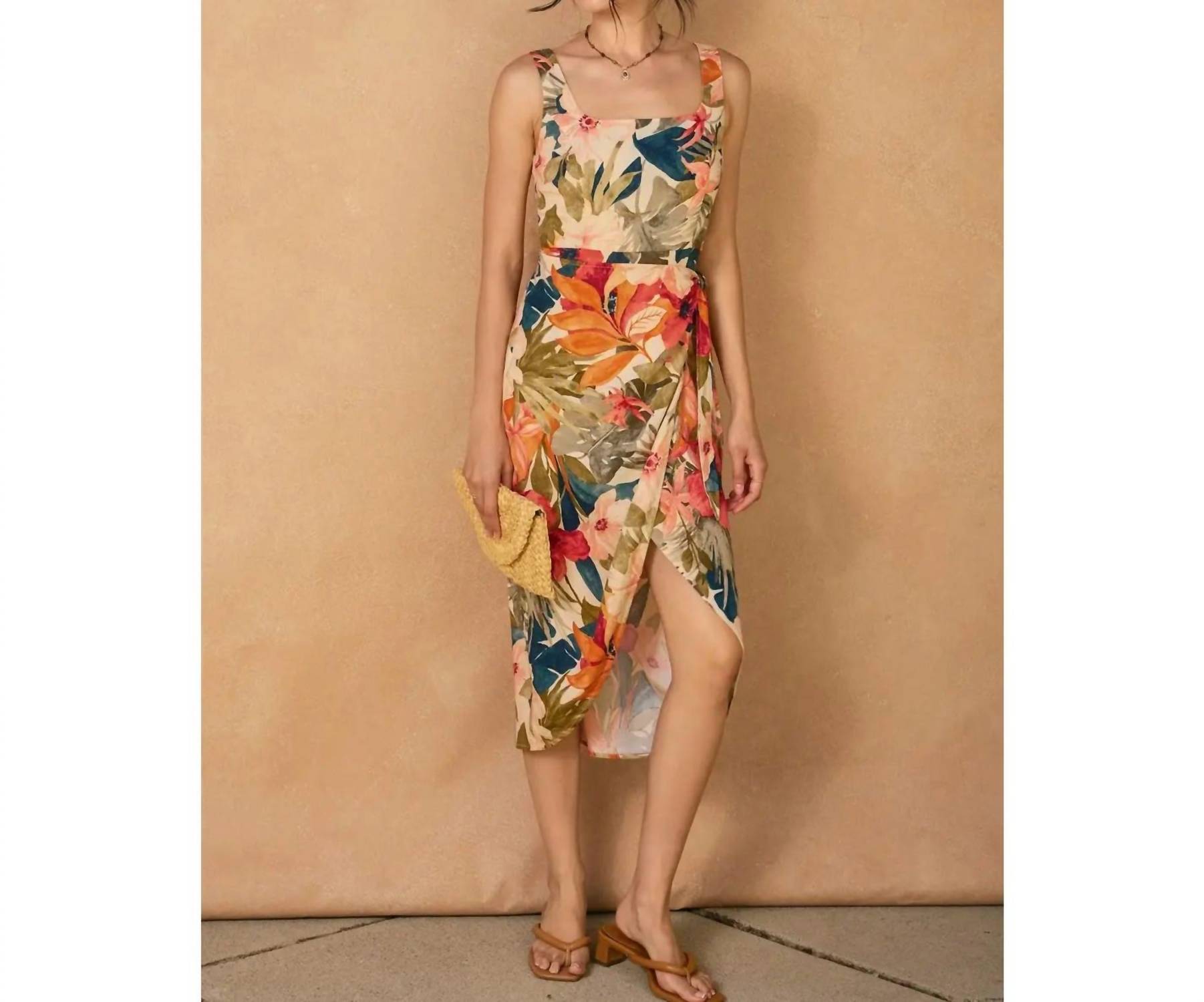 Dress Forum - Tulip Hem Midi Wrap Dress