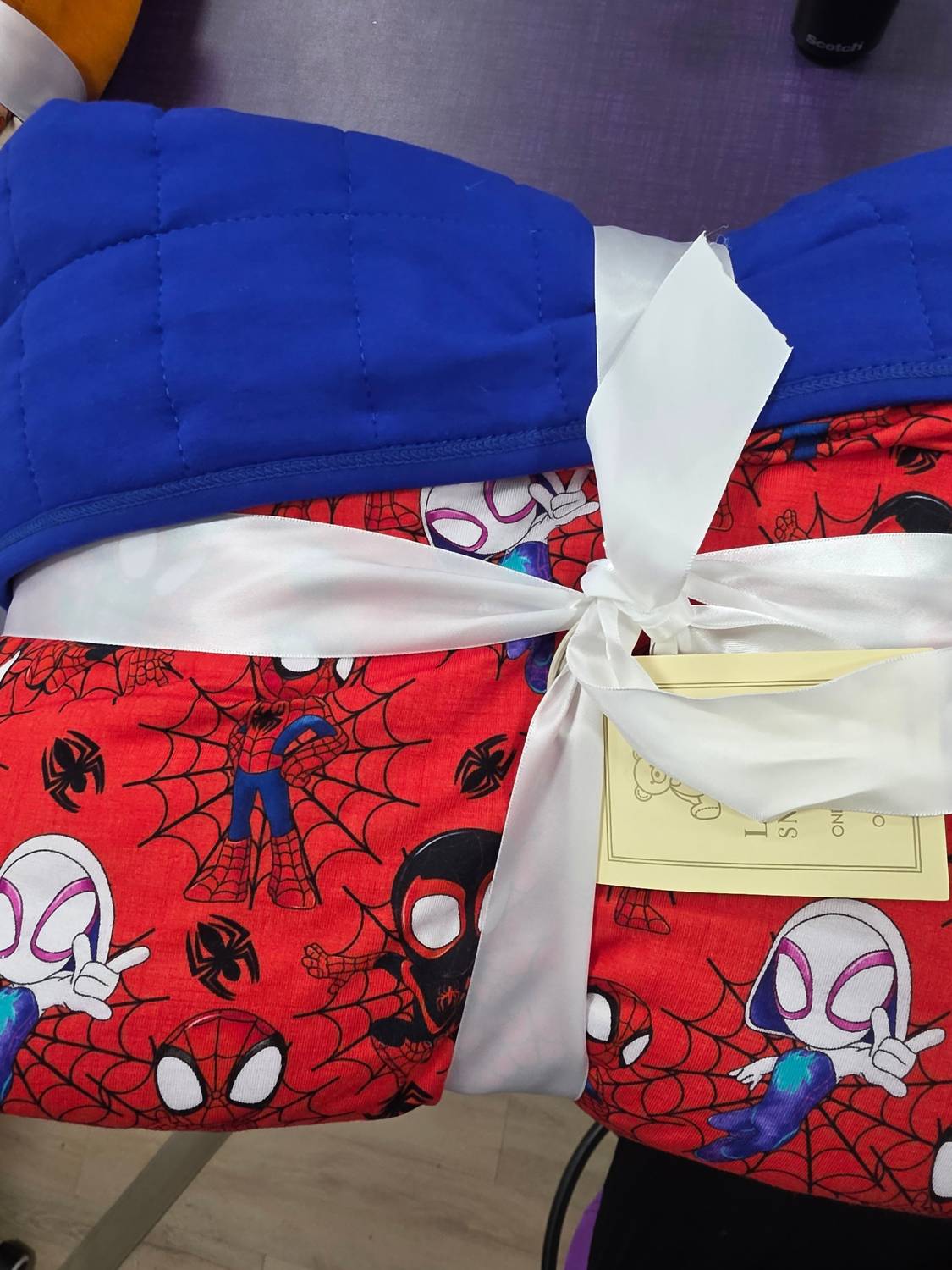 Charlies Project - Boy's Spidey Bamboo Quilted Blanket