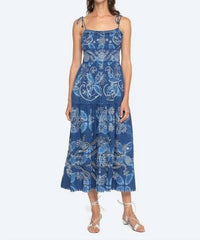 Sea - Liat Embroidered Sleeveless Midi Dress