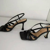 Vicenza - Women's Square-toe Heel Strap Sandals