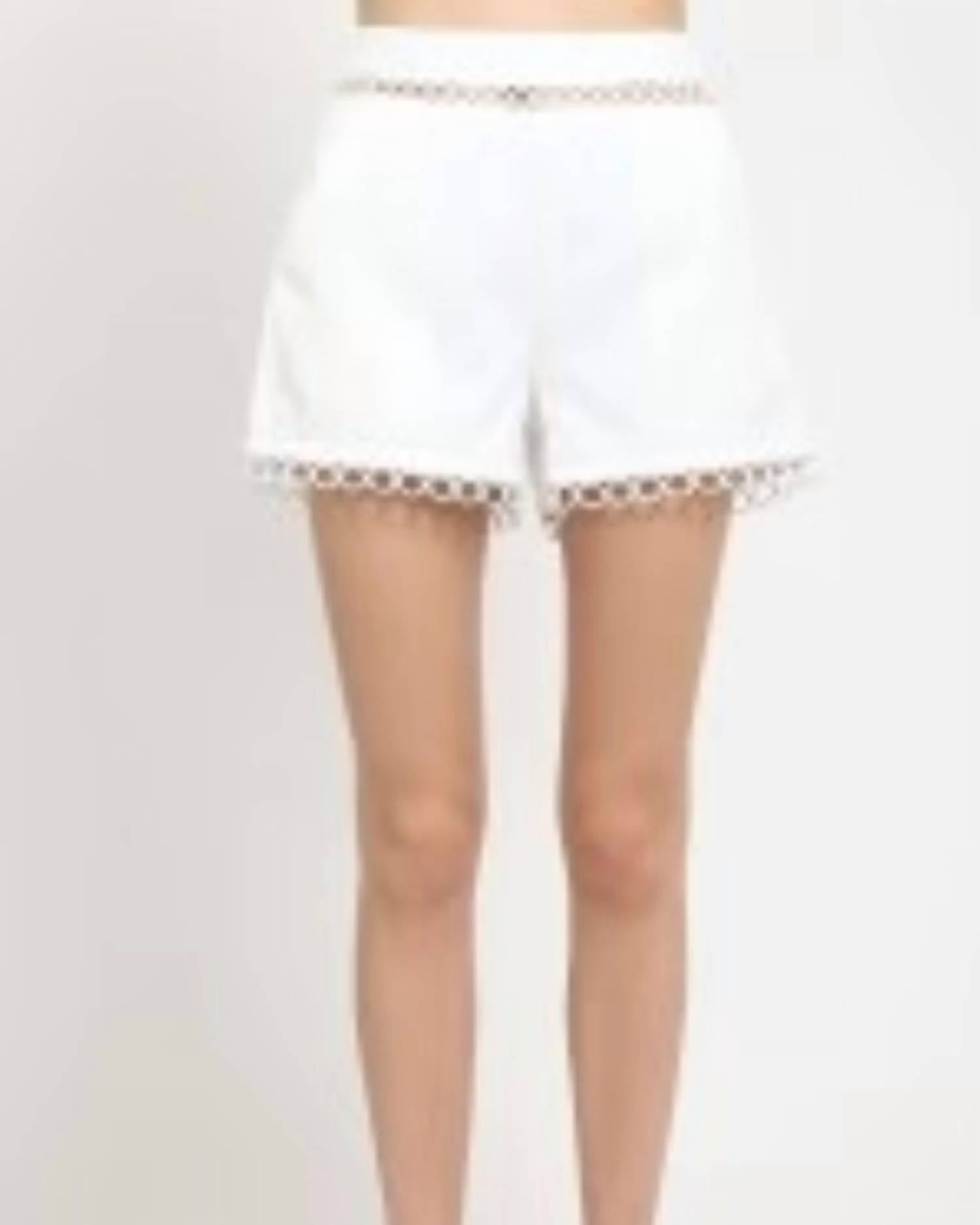 Very J - Class Act Crochet Lace Trim Shorts