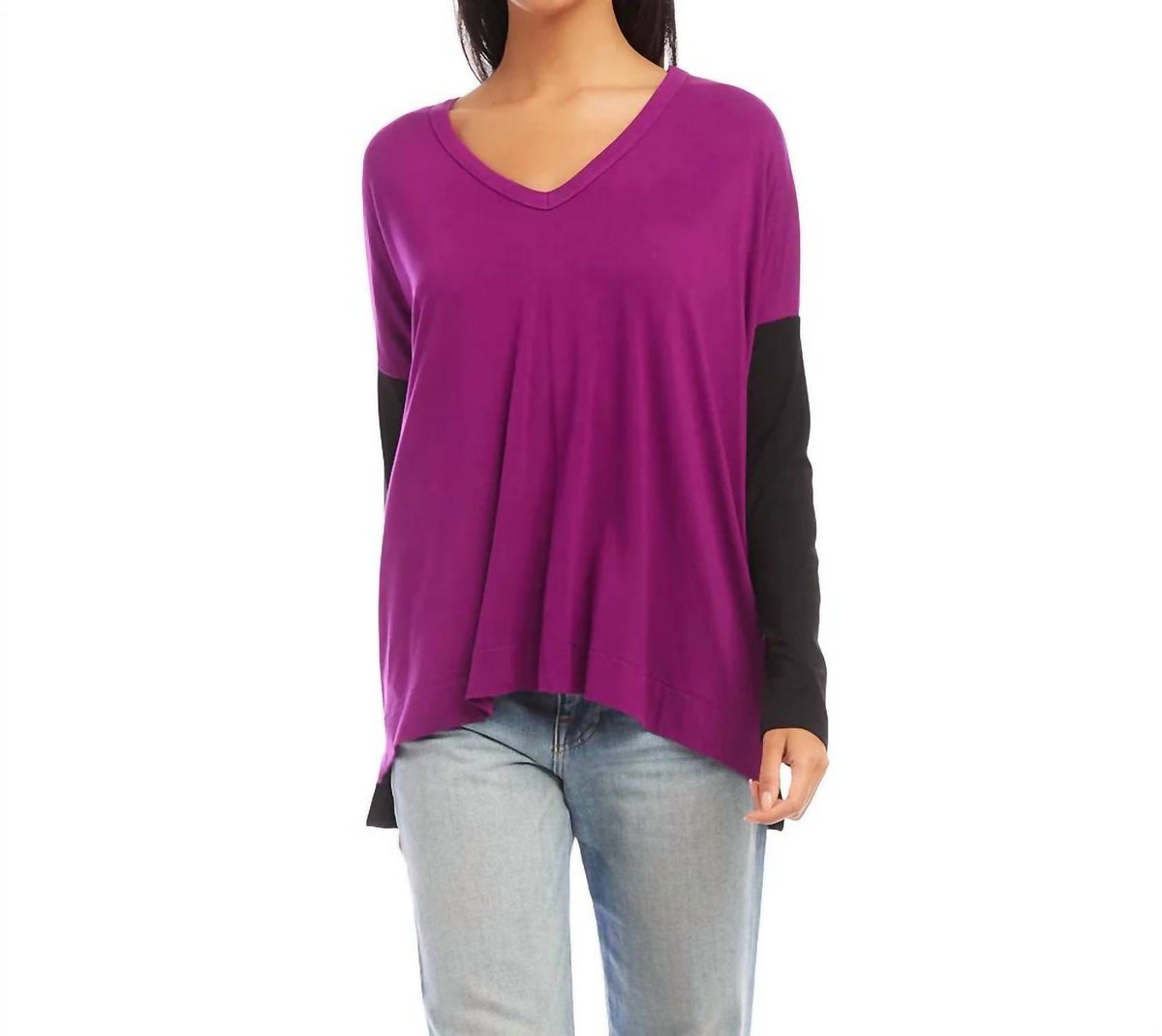 Karen Kane - Maggie Colorblock V-neck Top