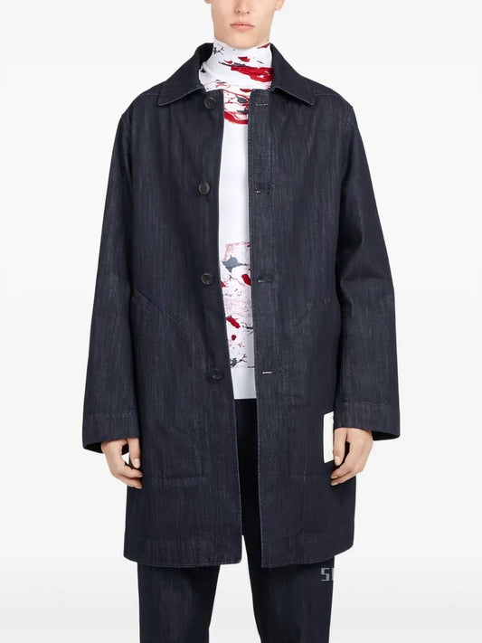 Salvatore Ferragamo - Denim Buttoned Coat