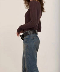 Project Social T - What's The Scoop Washed Rib Long Sleeve Tee