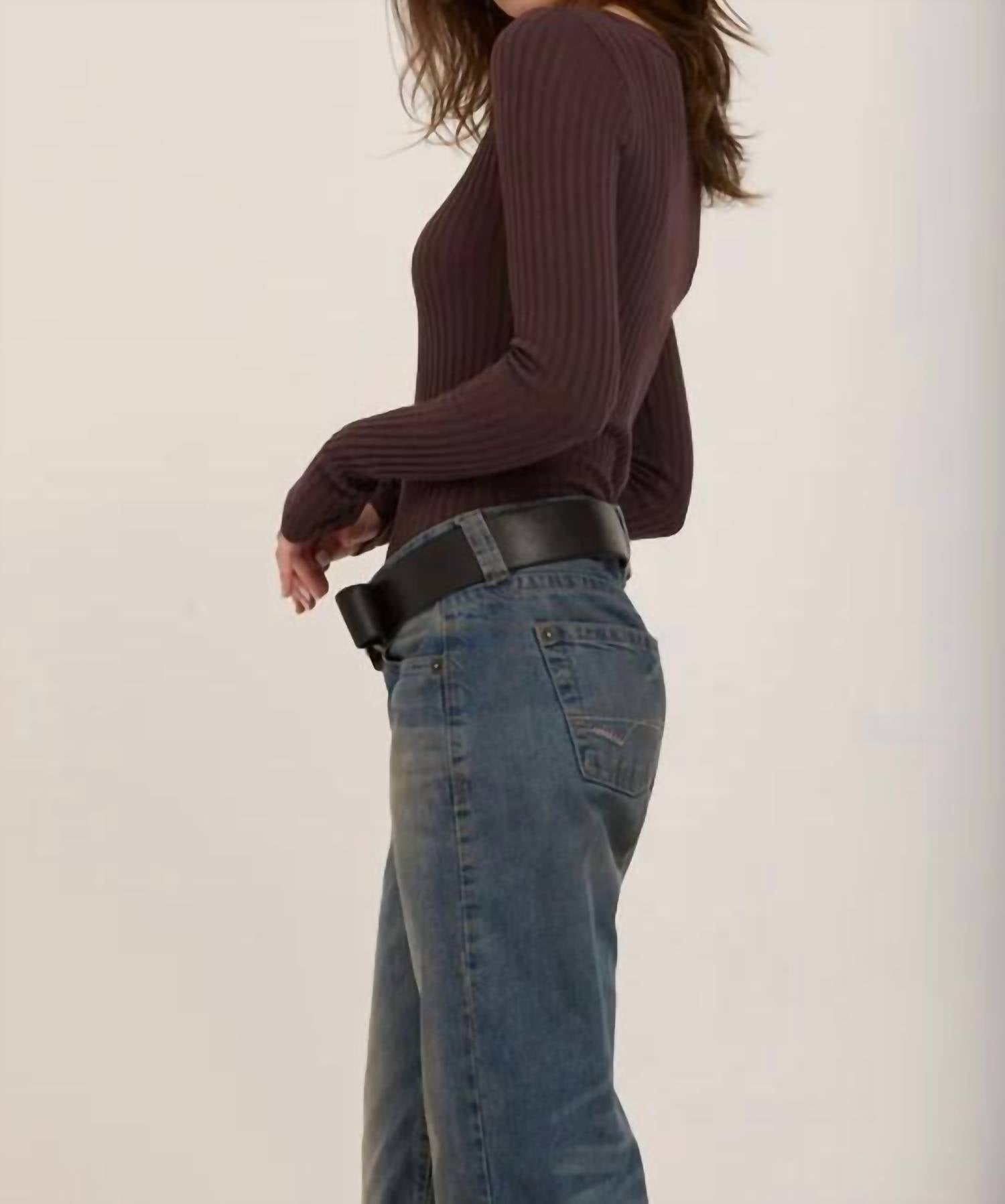 Project Social T - What's The Scoop Washed Rib Long Sleeve Tee