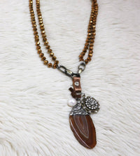 J.Coons - Women's Crystal Knotted Necklace