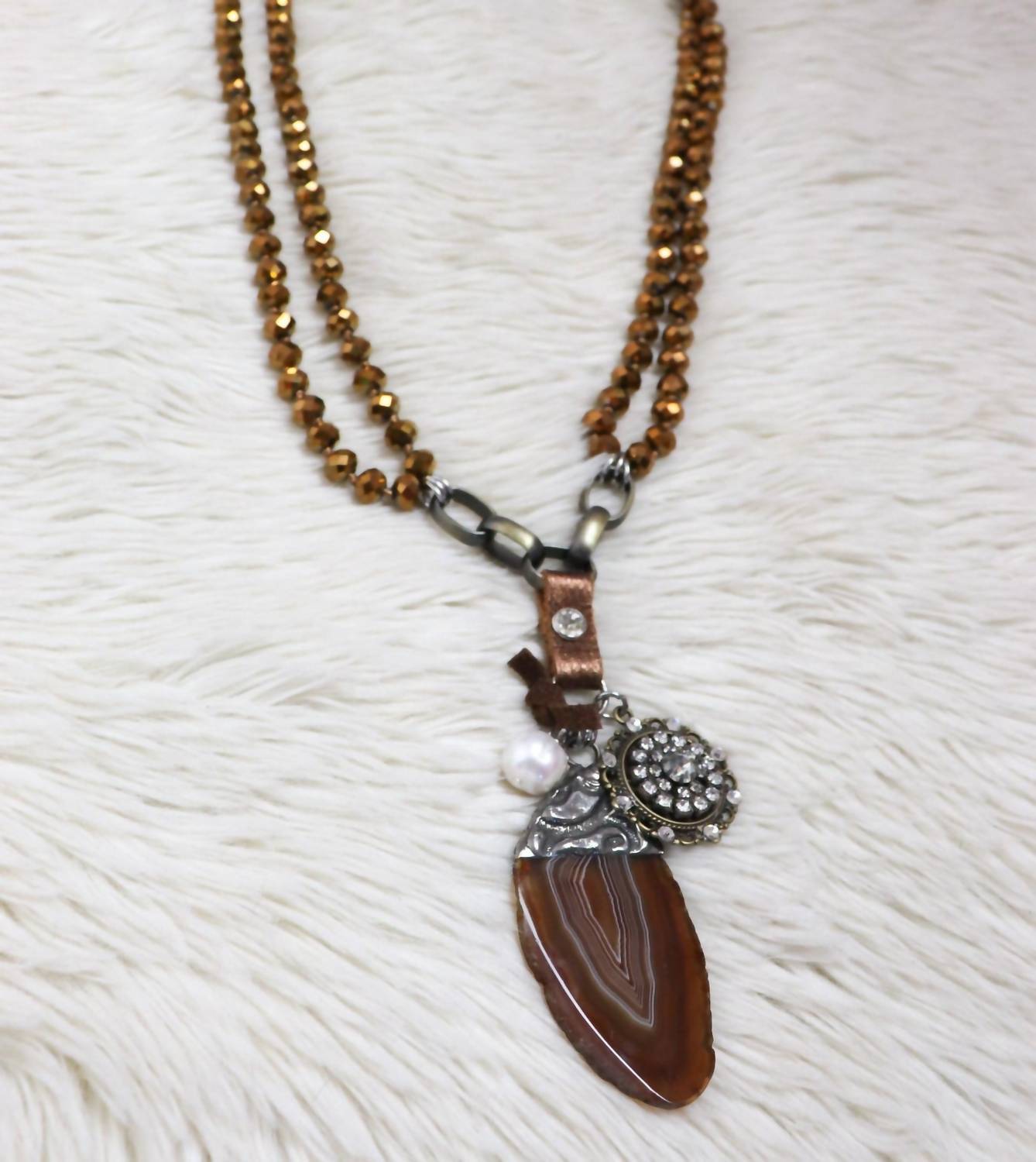 J.Coons - Women's Crystal Knotted Necklace