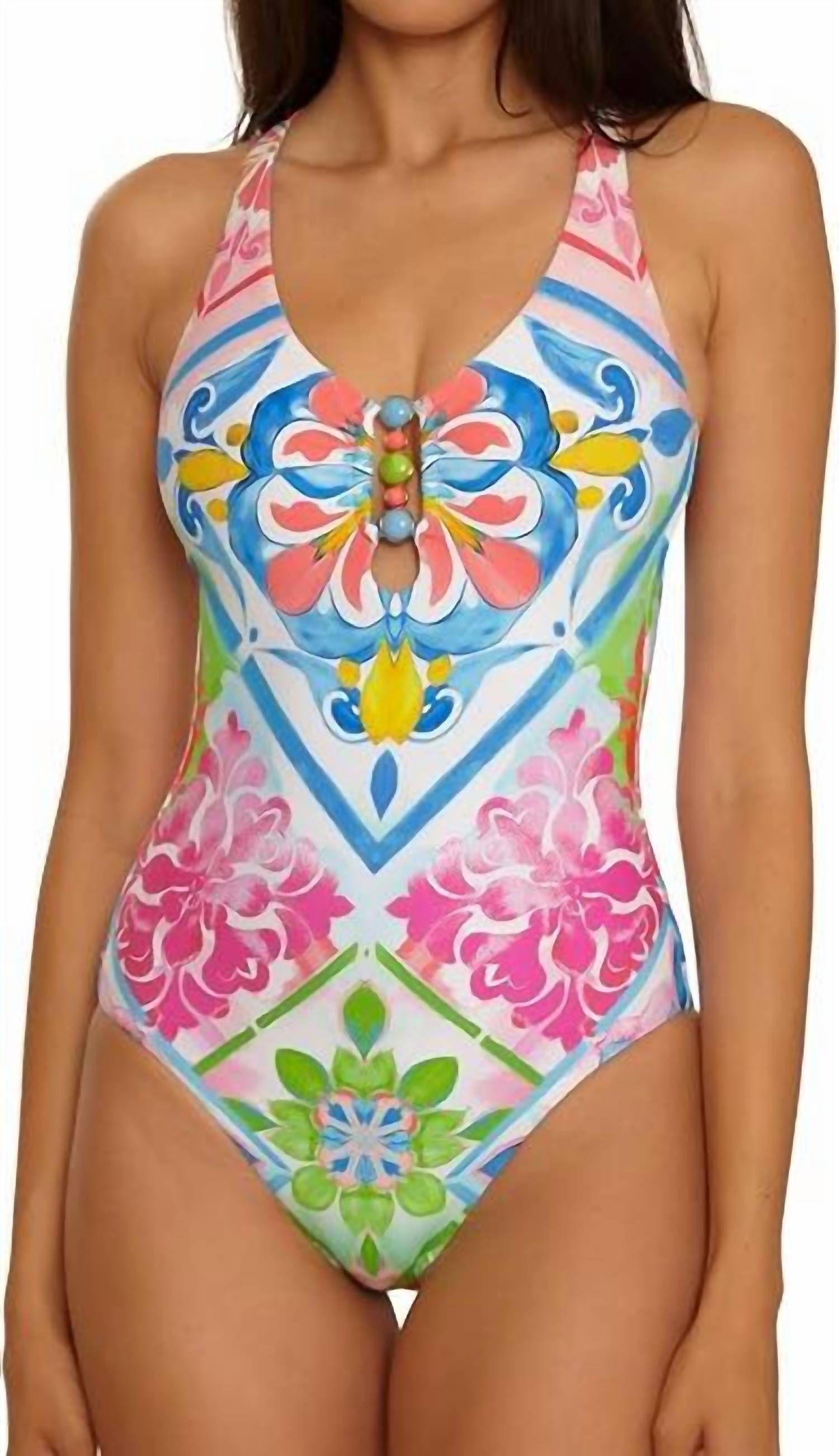 Becca By Rebecca Virtue - Mijas Gia Scoop Neck One-piece