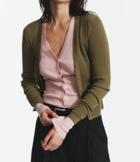 Saint Art - Braylon Rib Cardigan Sweater