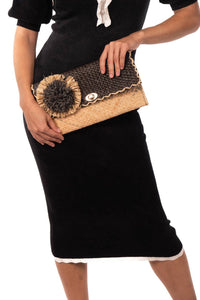 Shebobo - Women's Straw Envelope Clutches