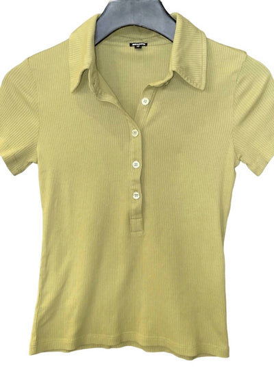 Monrow - WOMEN RIB POLO HENLEY