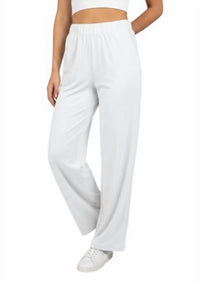 Les Amis - Wide-Leg Lounge Pants with Stretch Waistband
