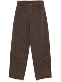 Rotate - Rhinestone Wide Leg Jeans