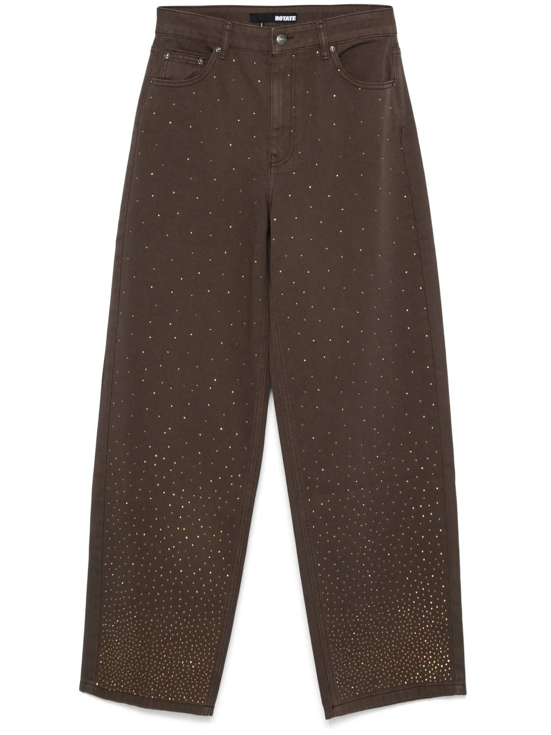 Rotate - Rhinestone Wide Leg Jeans
