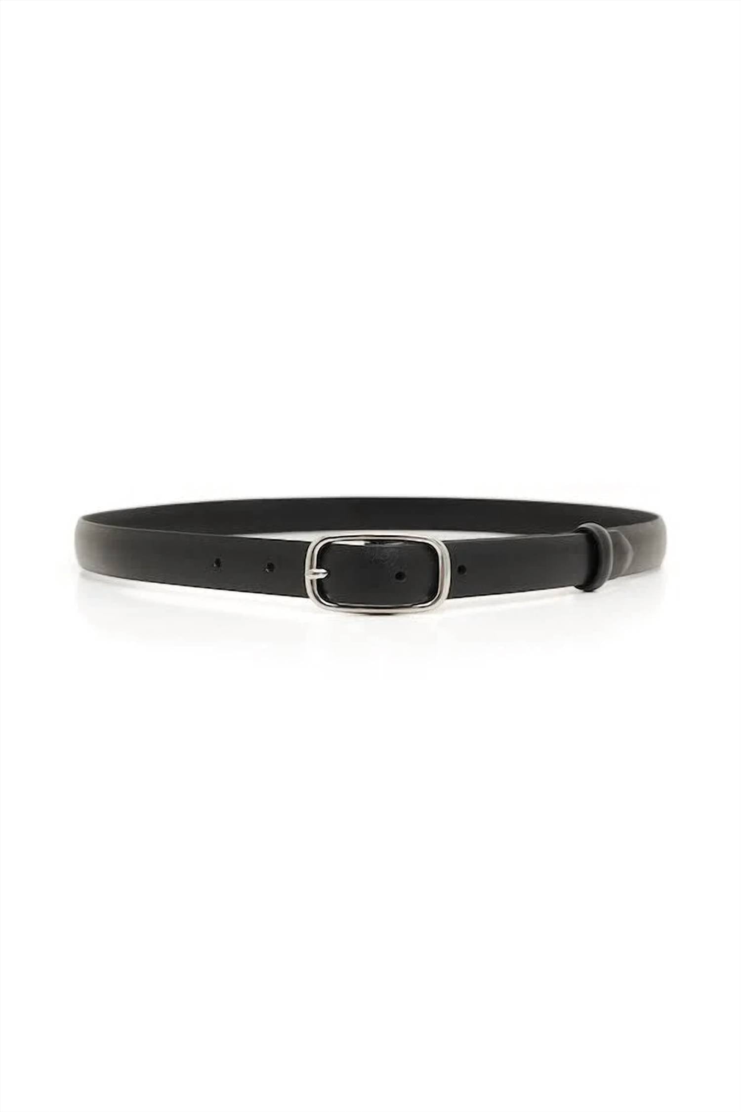Part Two Women's Lican Leather Belt in black - women's accessory - detail view