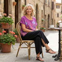 Made In Italy - Flora Linen Top
