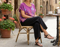 Made In Italy - Flora Linen Top