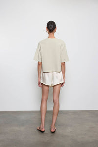 Enza Costa - SHORT SLEEVE SUPIMA STRUCTURED TEE