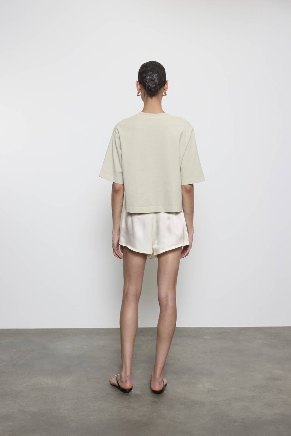 Enza Costa - SHORT SLEEVE SUPIMA STRUCTURED TEE