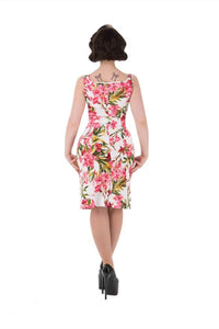 Orchid Bloom - Floral Wiggle Dress