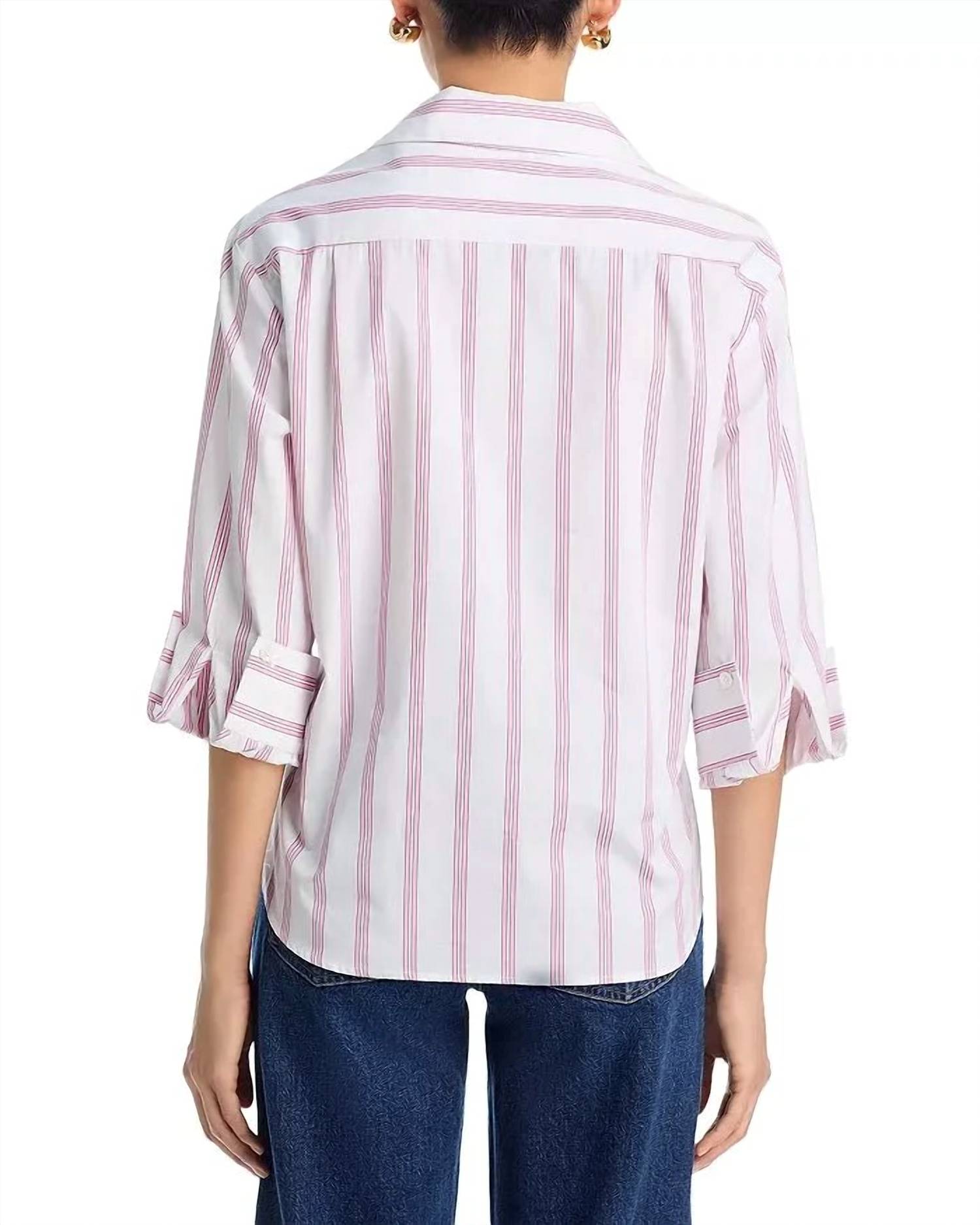 Cissa - Overshirt Asymmetrical Placket Top