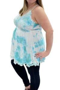 White Birch - Lace Crochet Cloud Cami Top
