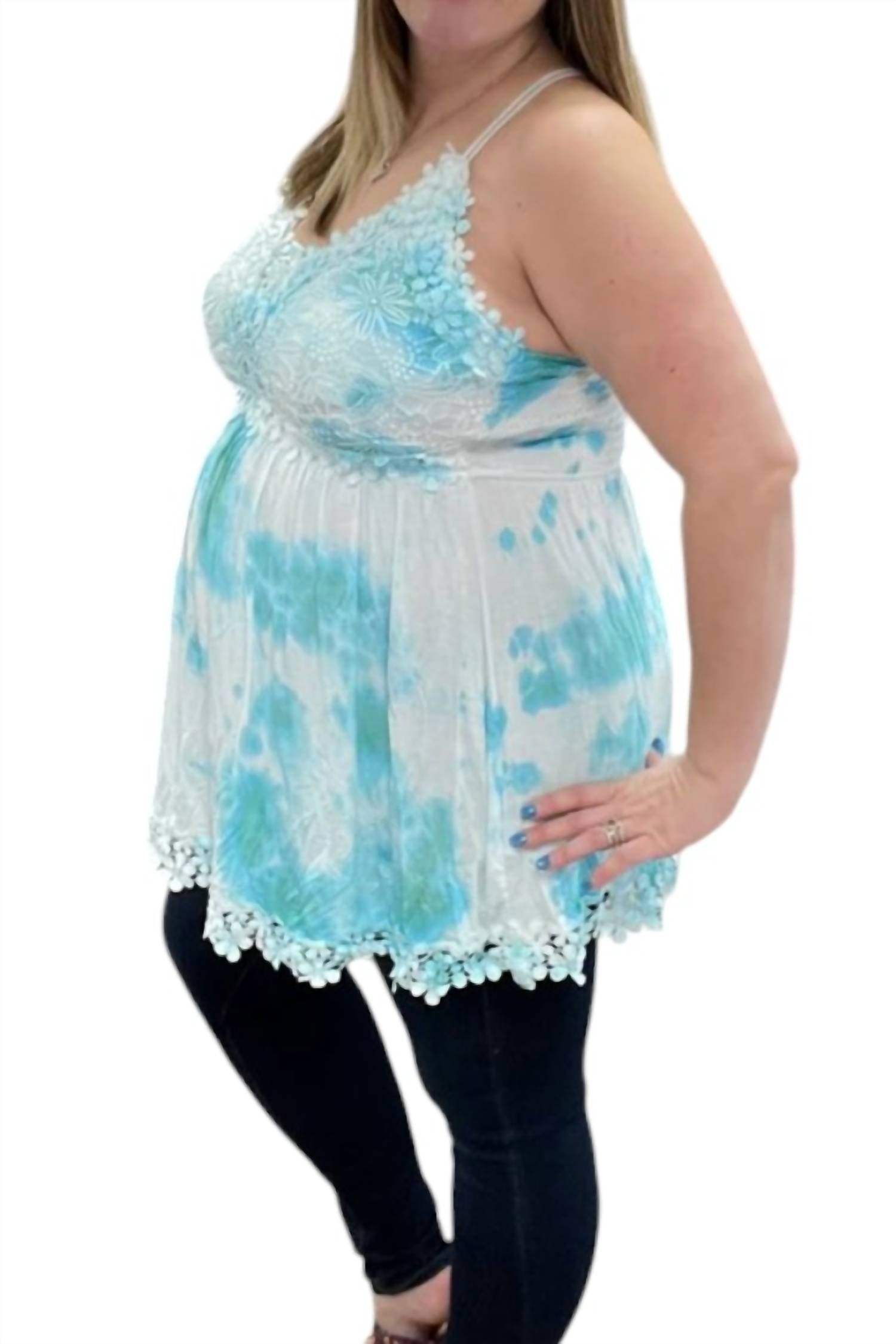 White Birch - Lace Crochet Cloud Cami Top