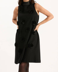 Tyler Boe - Ponte Satin Trim Dress
