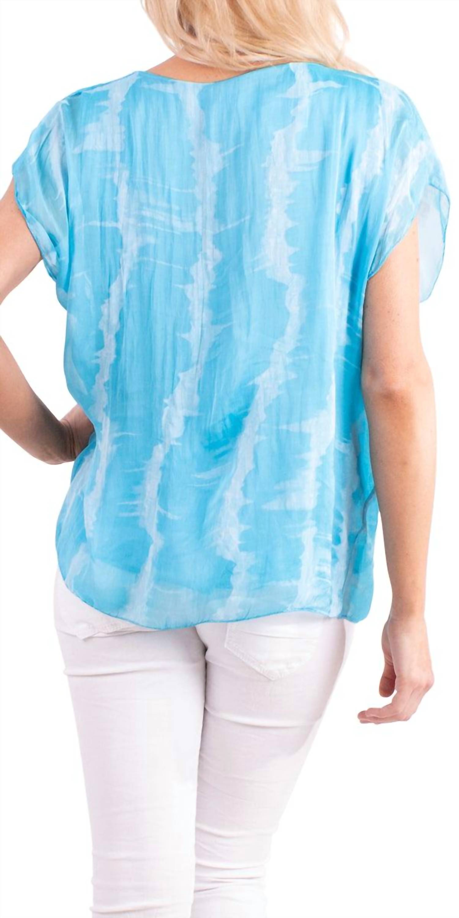 Gigi Moda - Natacha Short Sleeve Tie Dye Top