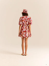 Carolina K - Kerry Dress With Puff Sleeves & Drawstring Waist