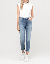 Vervet By Flying Monkey - Sol Stretch Non-Distressed Boyfriend Jeans