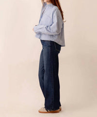 Just Black Denim - Mid Rise Loose Straight Leg Jeans
