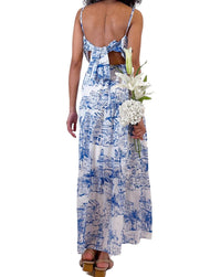 Meet Me In Santorini - Santorini Sketch Maxi Dress