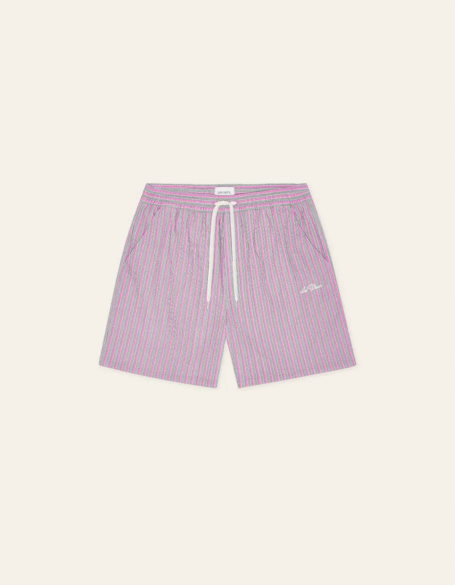 Les Deux - Stan Stripe Seersucker Swim Shorts