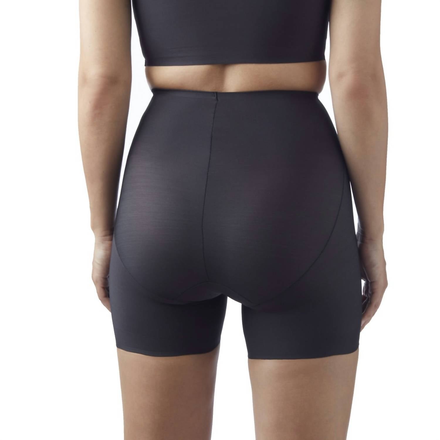 TC Fine Intimates Skin Benefit Waistline Bike Pant in black - women's shorts - alternate view