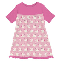 Kickee - Girls' Short Sleeve Swing Dress