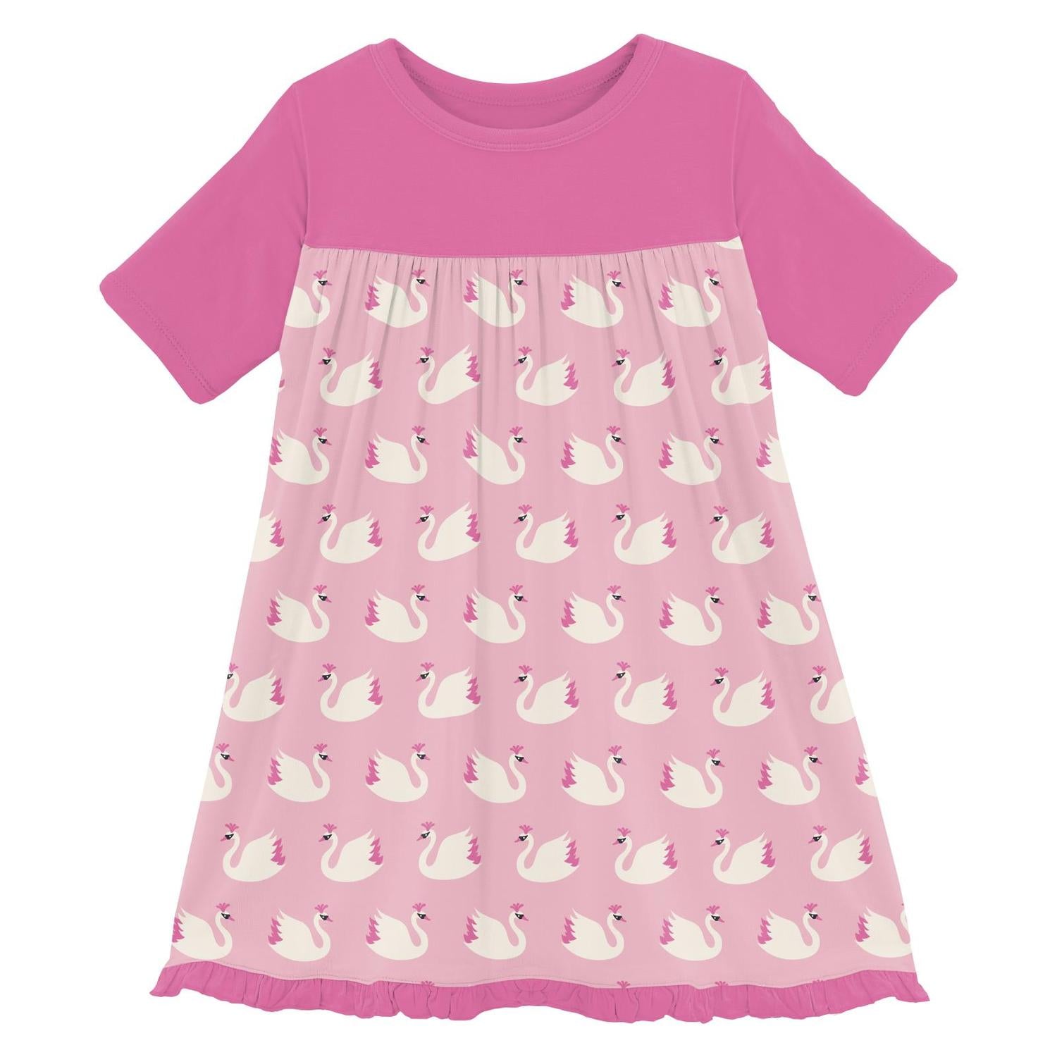 Kickee - Girls' Short Sleeve Swing Dress