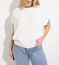 Joseph Ribkoff - Striped Trim Top